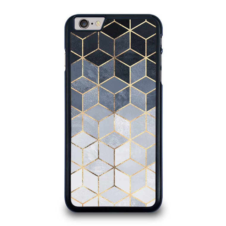 SOFT BLUE GRADIENT CUBES iPhone 6 / 6S Plus Case Cover