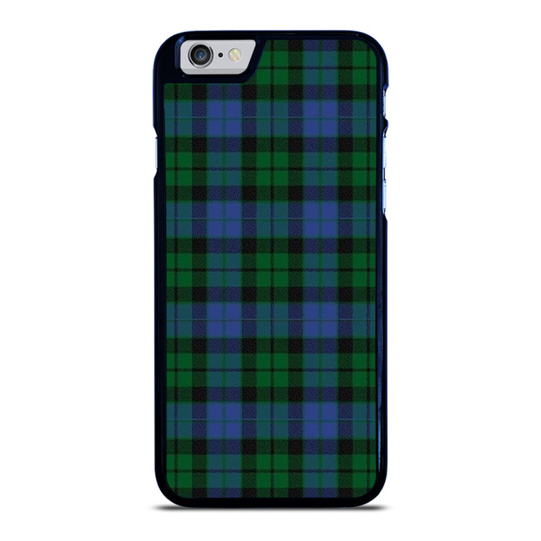 GREEN BLUE TARTAN PLAID PATTERN iPhone 6 / 6S Case Cover