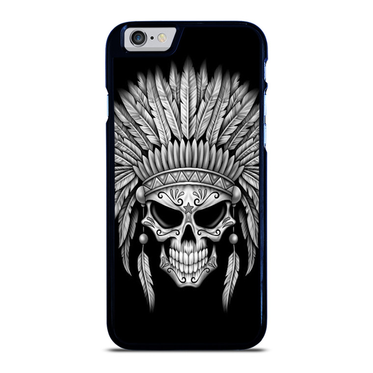 INDIAN FEATHER SKULL iPhone 6 / 6S Case Cover