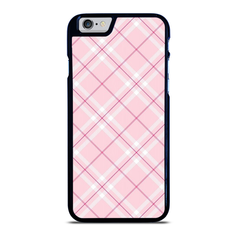 LIGHT PINK PLAID PATTERN iPhone 6 / 6S Case Cover