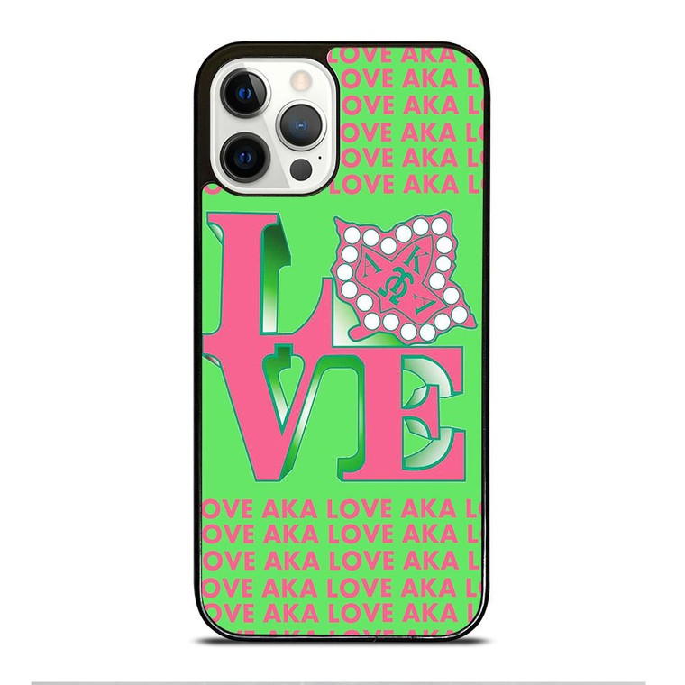 LOVE AKA PINK AND GREEN iPhone 12 Pro Case Cover