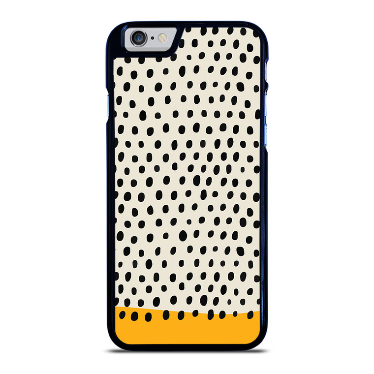 MUSTARD POLKADOTS PATTERN iPhone 6 / 6S Case Cover
