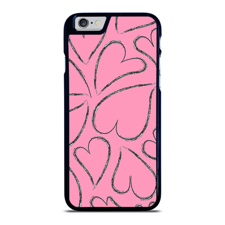 PINK LOVE BRUSHES PATTERN iPhone 6 / 6S Case Cover