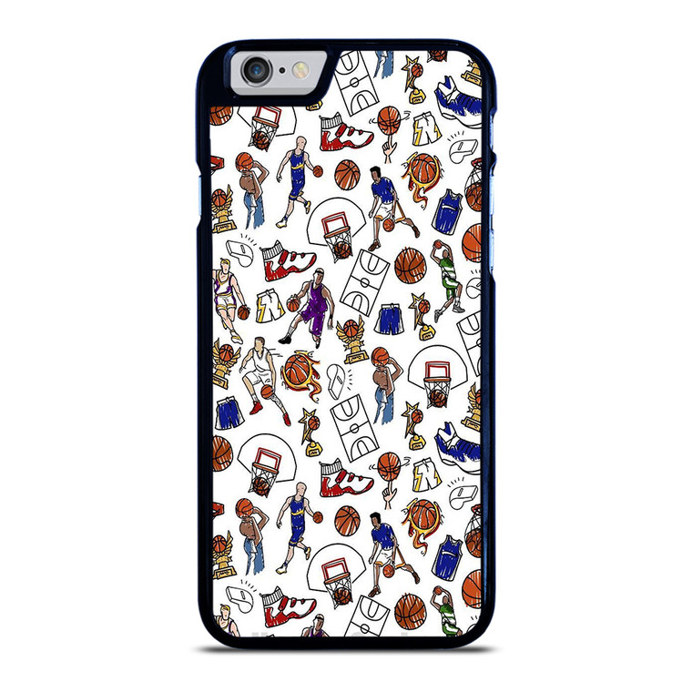 PLAYFUL BASKETBALL DOODLE ART iPhone 6 / 6S Case Cover