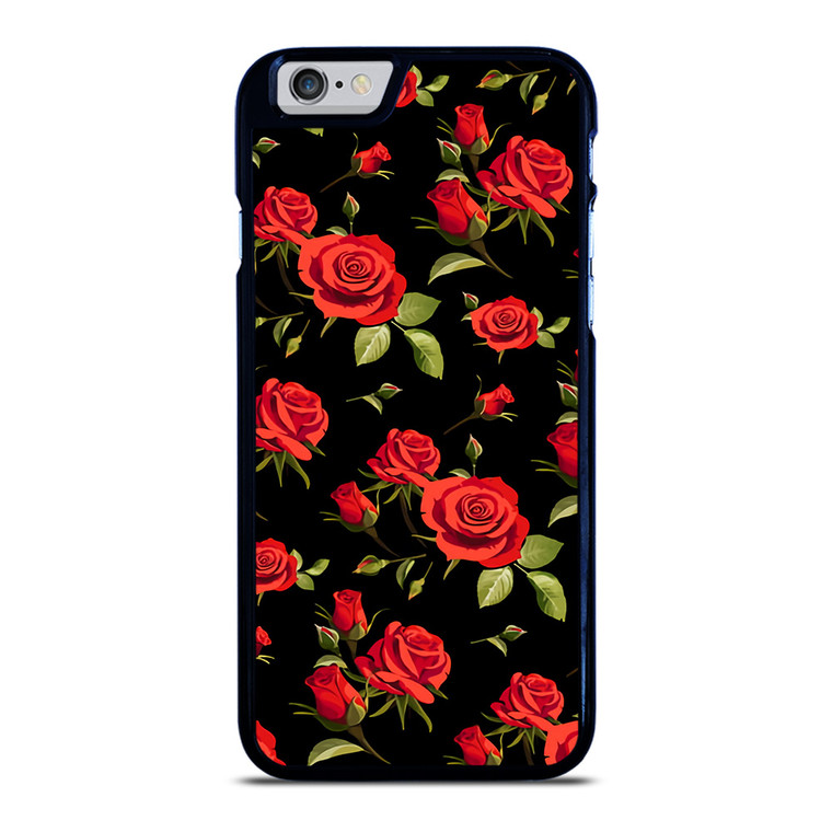 SEAMLESS RED ROSE PATTERN iPhone 6 / 6S Case Cover