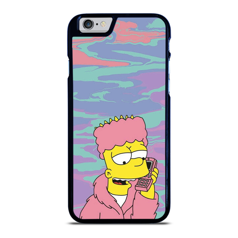 TIE DYE PATTERN BART SIMPSON iPhone 6 / 6S Case Cover