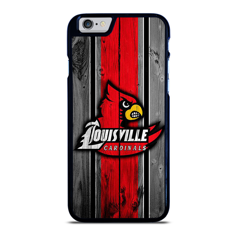 UNIVERSITY OF LOUISVILLE WOODEN LOGO iPhone 6 / 6S Case Cover