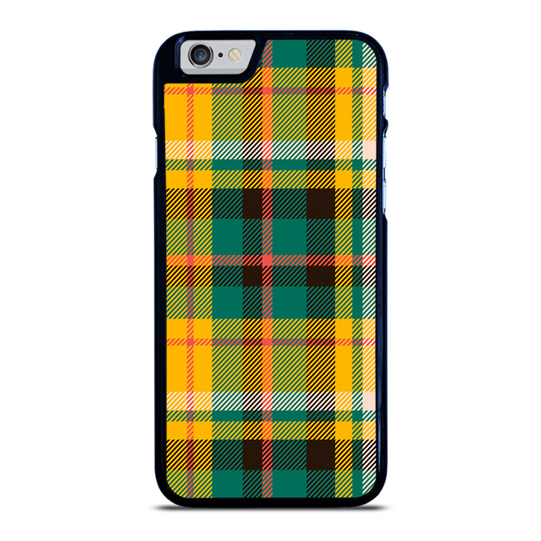 YELLOW GREEN TARTAN PATTERN iPhone 6 / 6S Case Cover