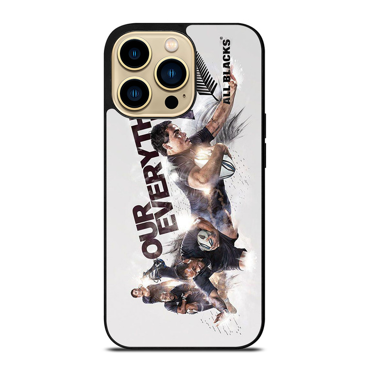 ALL BLACKS NEW ZEALAND RUGBY TEAM iPhone 14 Pro Max Case Cover