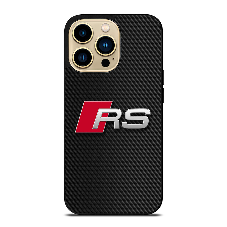 AUDI RS CARBON LOGO iPhone 14 Pro Max Case Cover AUDI RS CARBON LOGO iPhone 14 Pro Max Case Cover