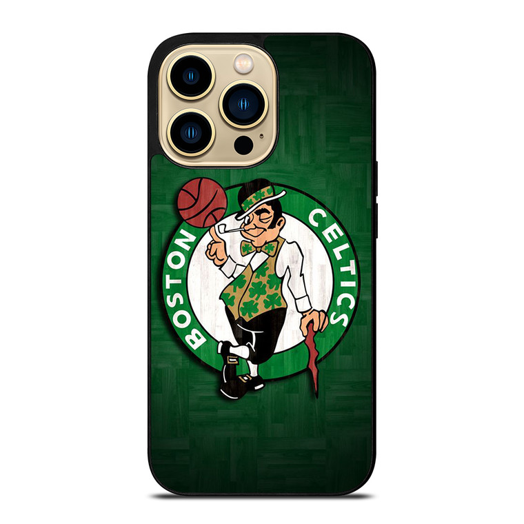BOSTON CELTICS WOODEN LOGO iPhone 14 Pro Max Case Cover