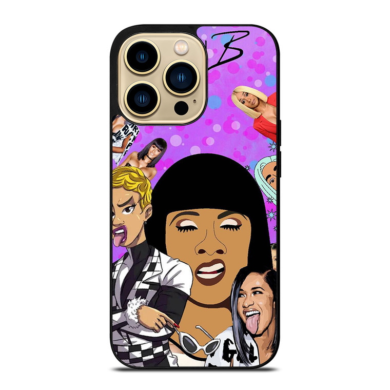 CARDI B CARTOON iPhone 14 Pro Max Case Cover