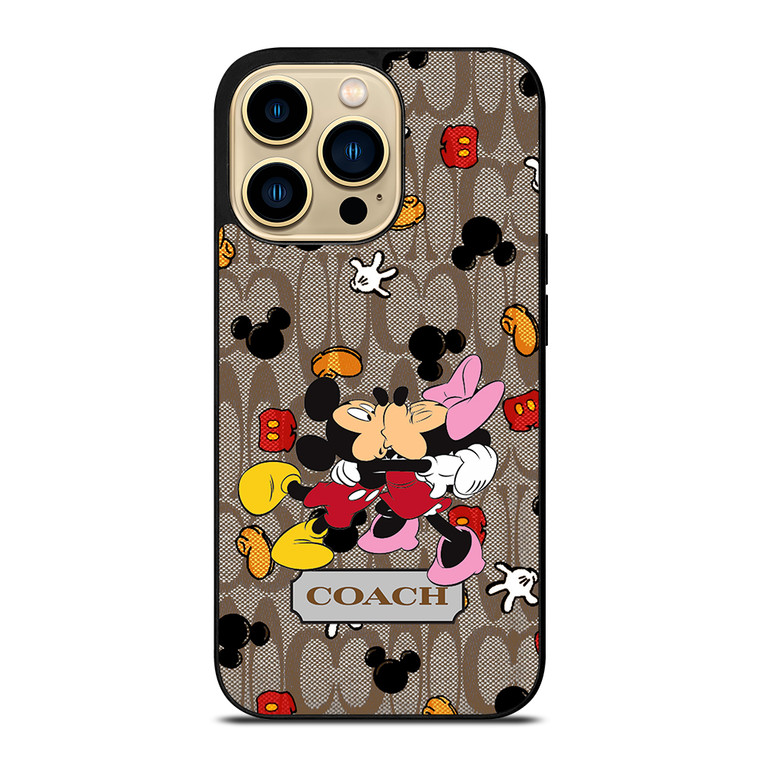 COACH MICKEY MINNIE MOUSE KISS iPhone 14 Pro Max Case Cover