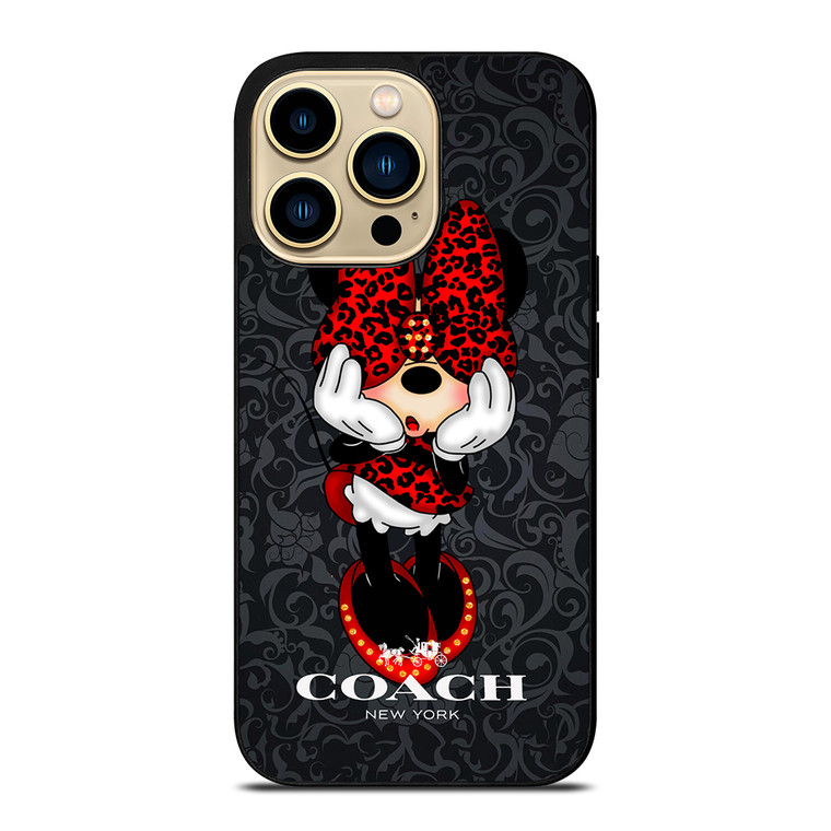 COACH MINNIE MOUSE CARTOON iPhone 14 Pro Max Case Cover