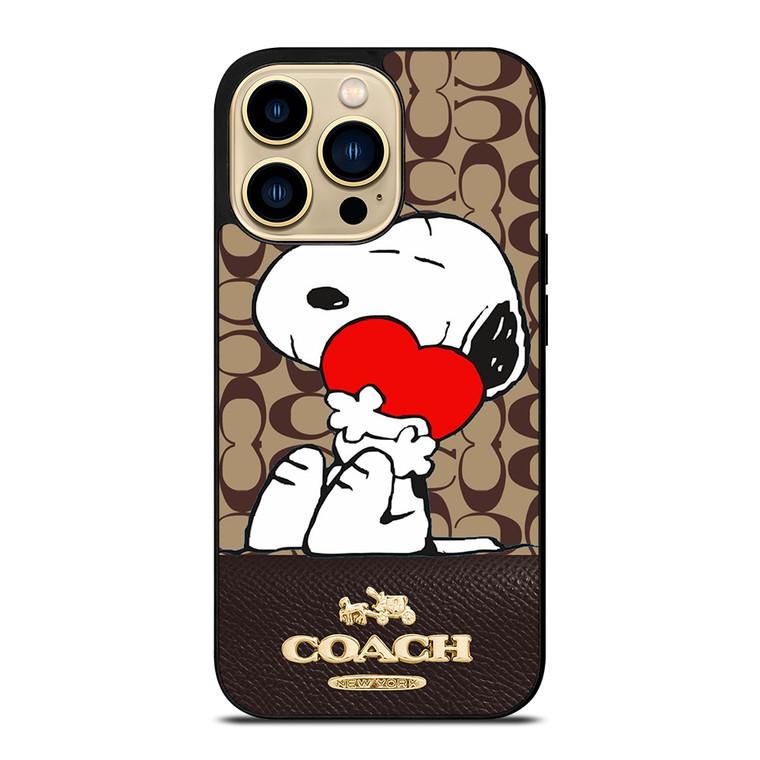 COACH NEW YORK SNOOPY iPhone 14 Pro Max Case Cover