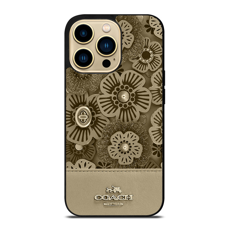 COACH NEW YORK TEA ROSE 2 iPhone 14 Pro Max Case Cover