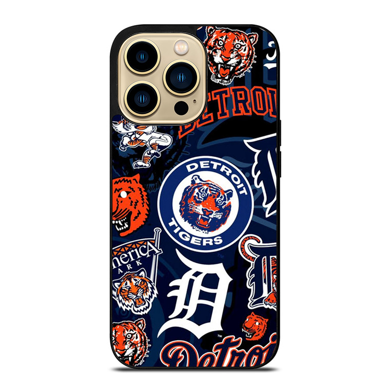 DETROIT TIGERS BASEBALL COLLAGE iPhone 14 Pro Max Case Cover