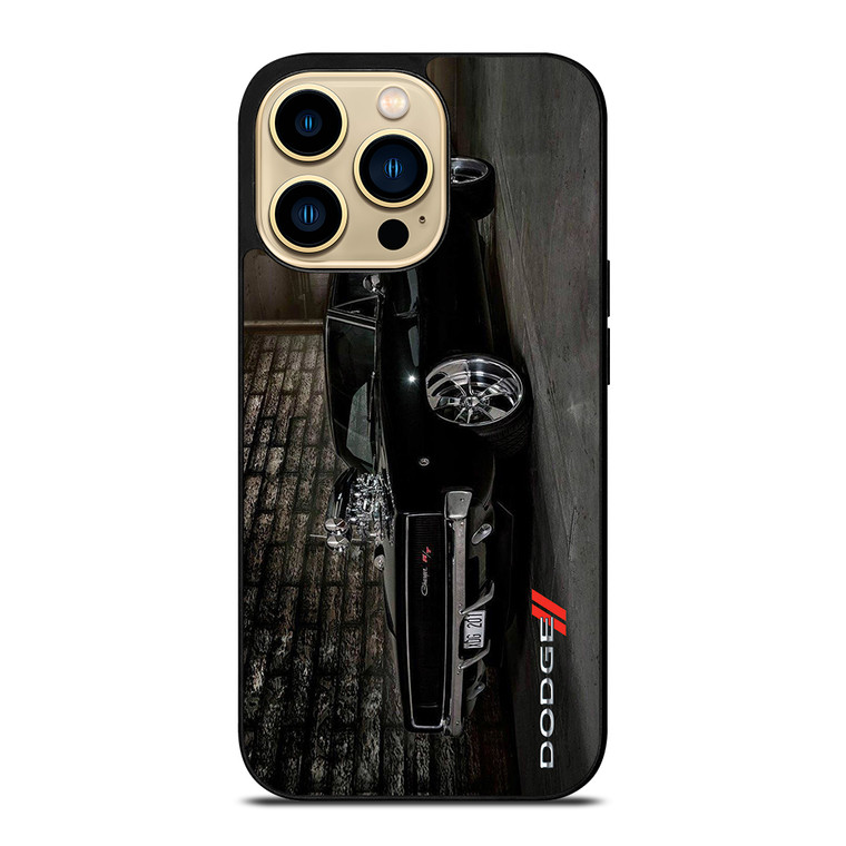 DODGE CHARGER BLACK CAR iPhone 14 Pro Max Case Cover