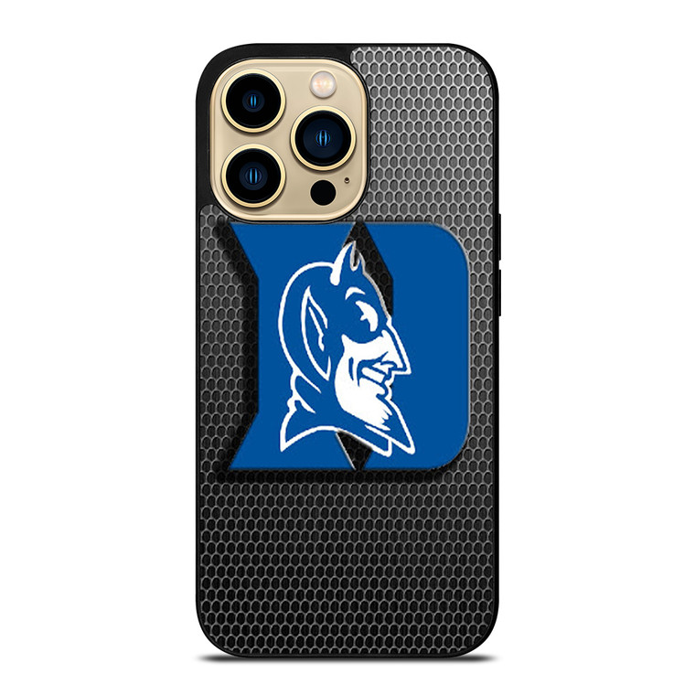 DUKE BLUE DEVILS METAL LOGO iPhone 14 Pro Max Case Cover