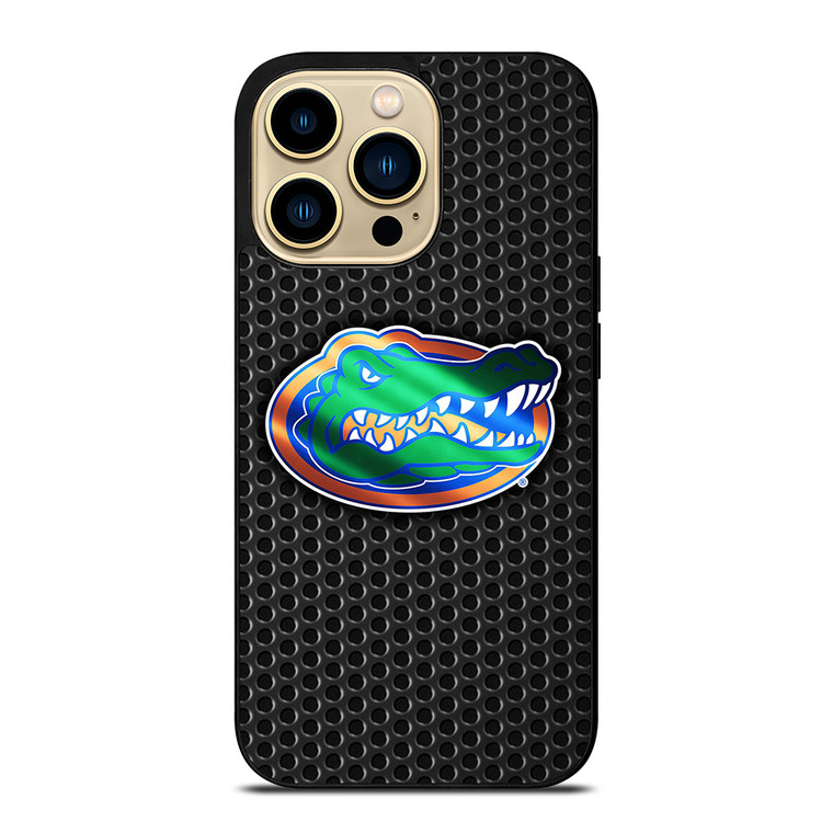 FLORIDA GATORS METAL ICON iPhone 14 Pro Max Case Cover