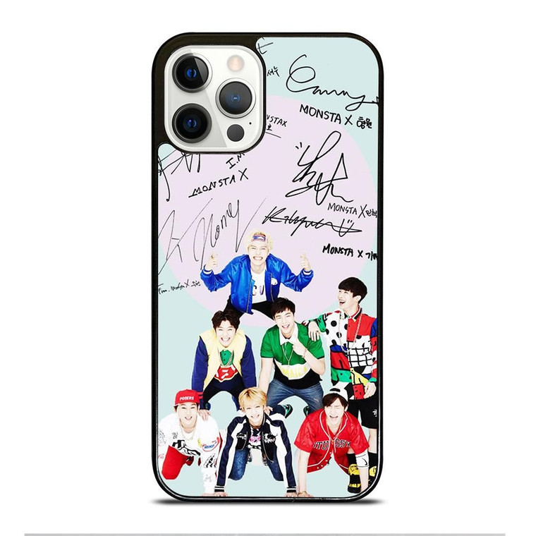 MONSTA X K POP SIGNATURE iPhone 12 Pro Case Cover