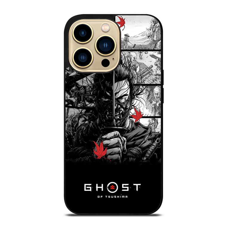 GHOST OF TSUSHIMA LOGO BLACK WHITE iPhone 14 Pro Max Case Cover