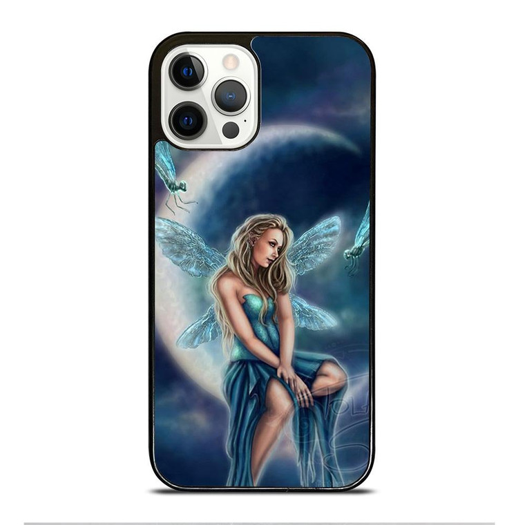 MOON DRAGONFLY FAIRY ART iPhone 12 Pro Case Cover