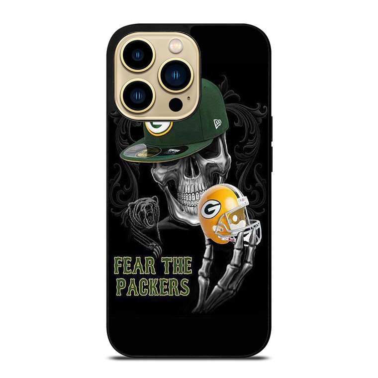 GREEN BAY PACKERS SKULL iPhone 14 Pro Max Case Cover
