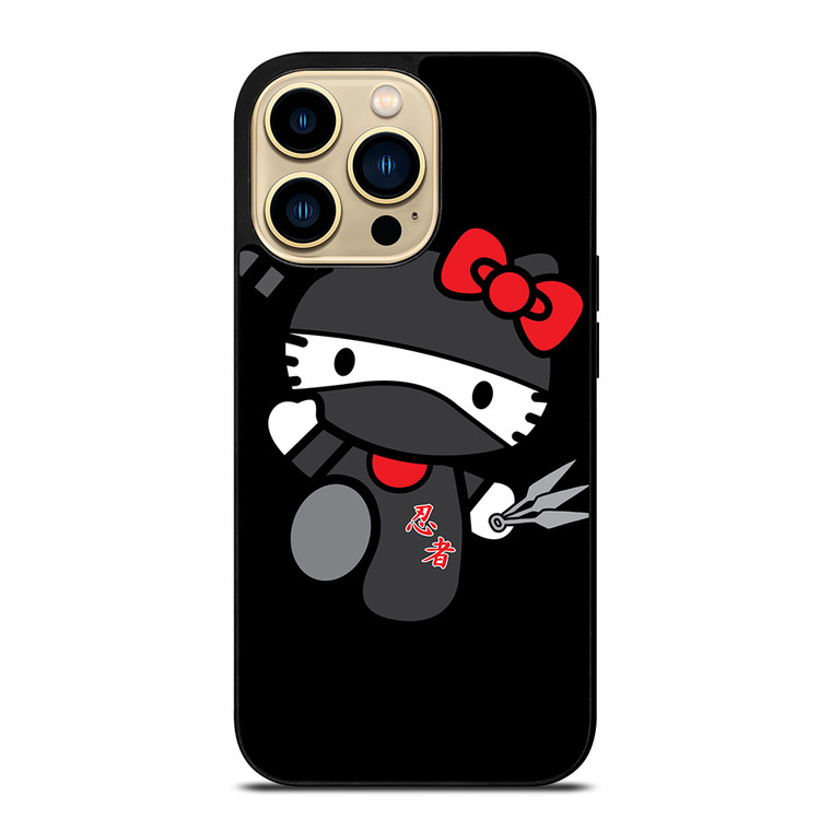 HELLO KITTY NINJA BLACK iPhone 14 Pro Max Case Cover