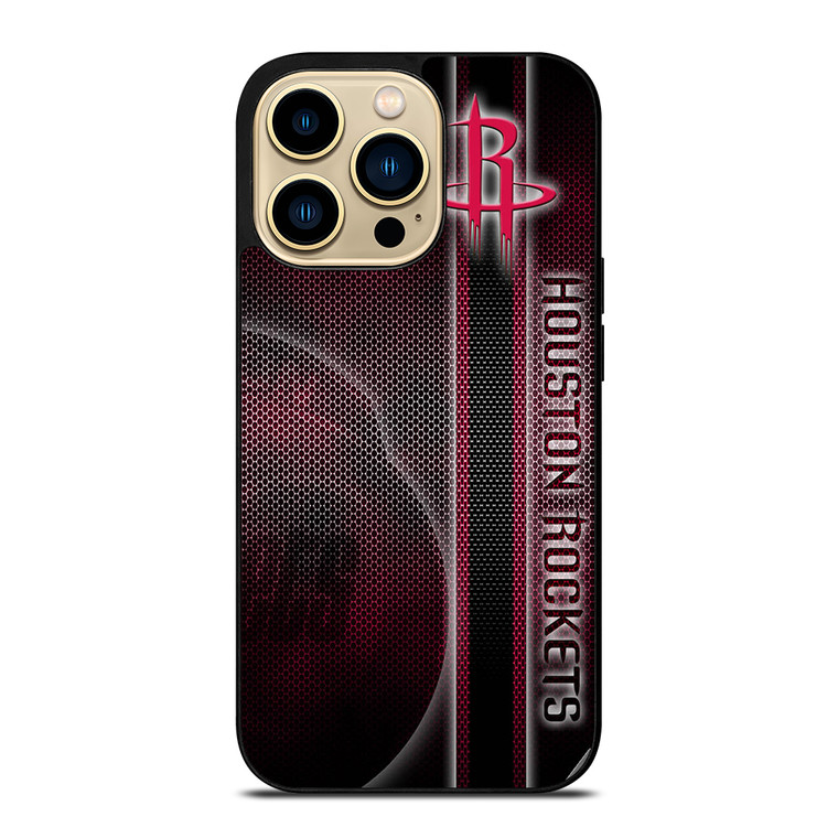 HOUSTON ROCKETS METAL LOGO iPhone 14 Pro Max Case Cover