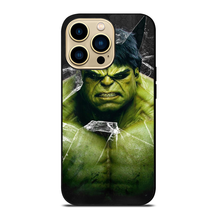 INCREDIBLE HULK CRACKS GLASS iPhone 14 Pro Max Case Cover
