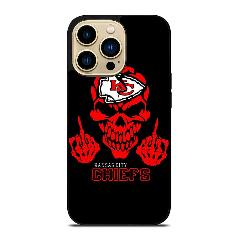 KANSAS CITY CHIEFS SKUL LOGO iPhone 14 Pro Max Case Cover