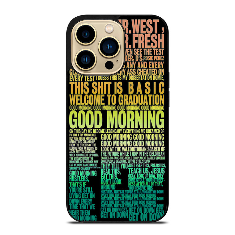 KANYE WEST RAPPER LYRICS iPhone 14 Pro Max Case Cover KANYE WEST RAPPER LYRICS iPhone 14 Pro Max Case Cover