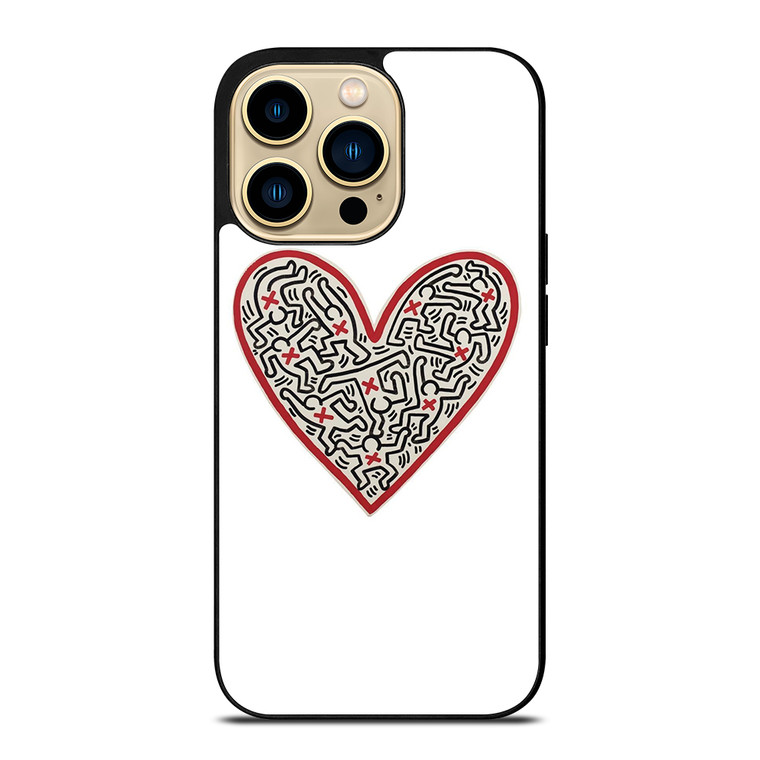 LOVE KEITH HARING iPhone 14 Pro Max Case Cover