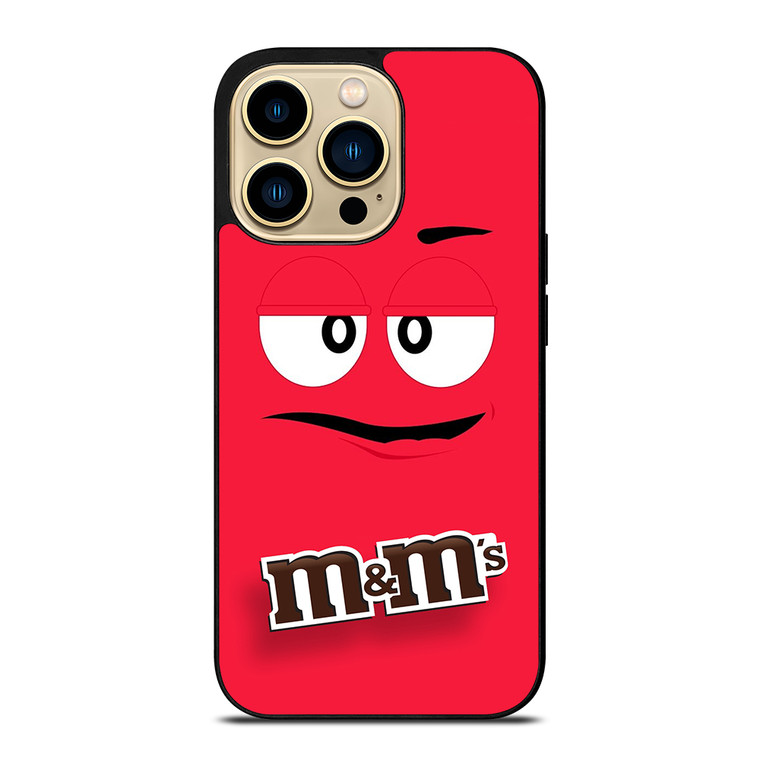 M&M'S CHOCOLATE MASCOT FACE iPhone 14 Pro Max Case Cover