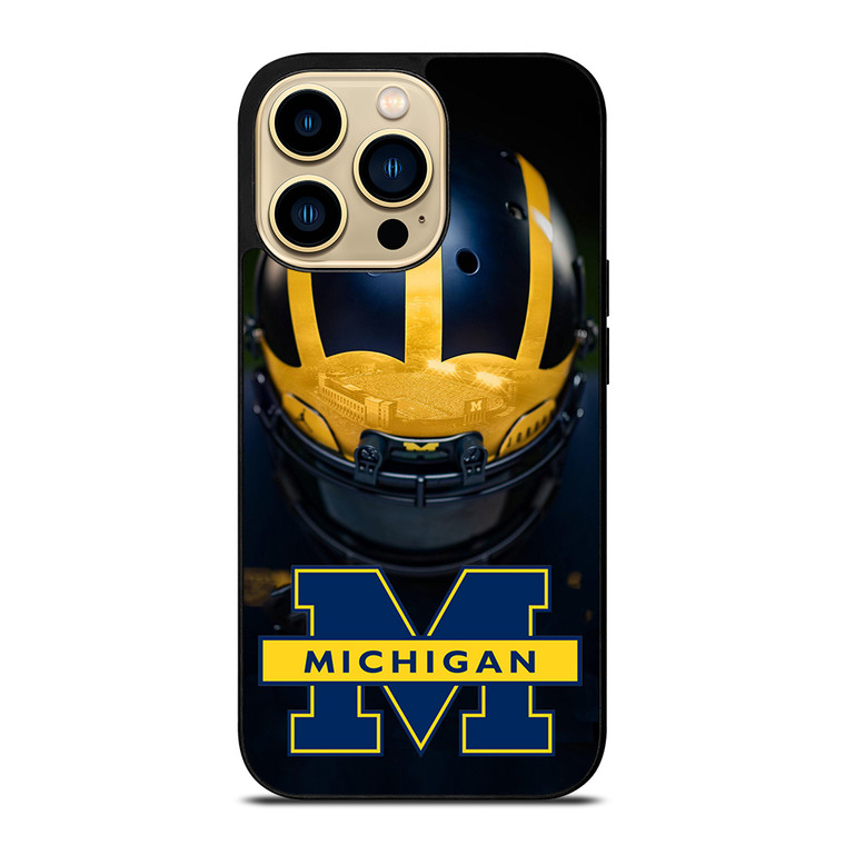 MICHIGAN WOLVERINES HELMET iPhone 14 Pro Max Case Cover