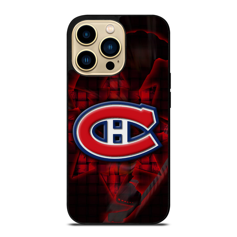 MONTREAL CANADIENS RED GLOW SYMBOL iPhone 14 Pro Max Case Cover