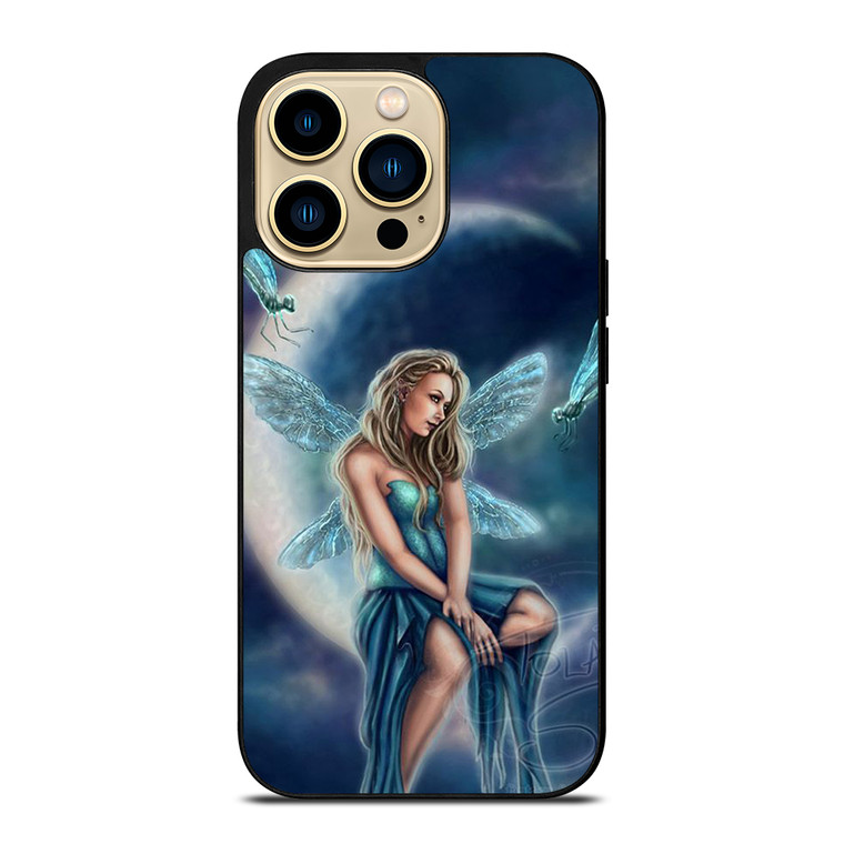 MOON DRAGONFLY FAIRY ART iPhone 14 Pro Max Case Cover