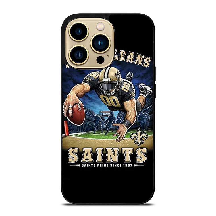 NEW ORLEANS SAINTS NFL ART iPhone 14 Pro Max Case Cover