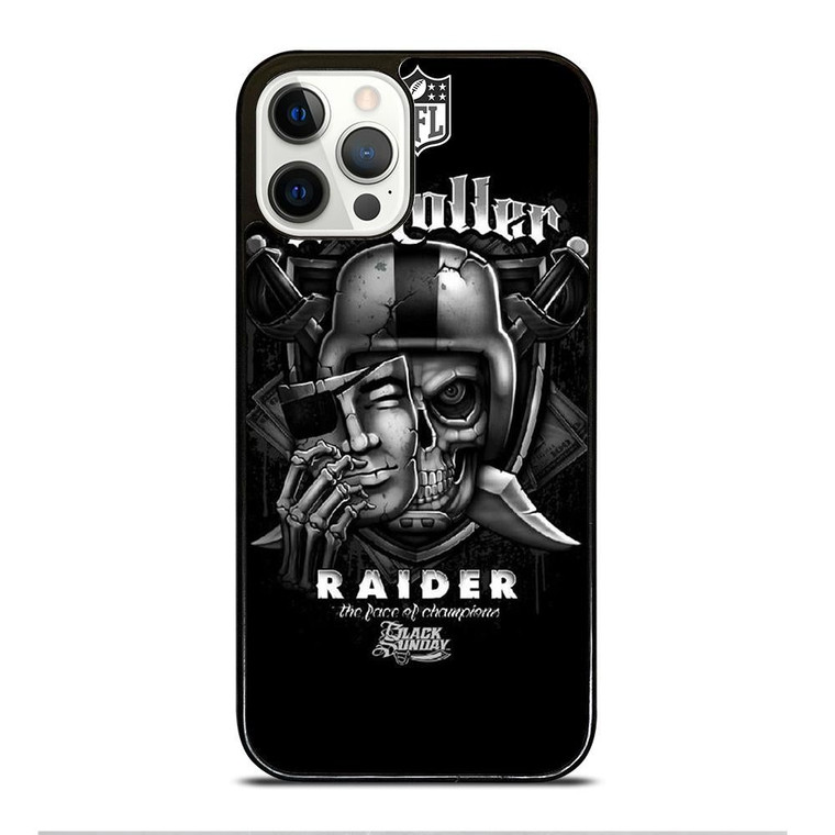 OAKLAND RAIDERS BLACK SUNDAY NFL iPhone 12 Pro Case Cover