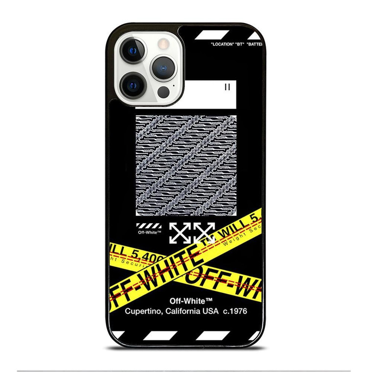 OFF WHITE X BATIK iPhone 12 Pro Case Cover