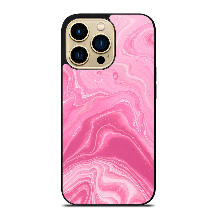 PINK LIQUID TEXTURES iPhone 14 Pro Max Case Cover