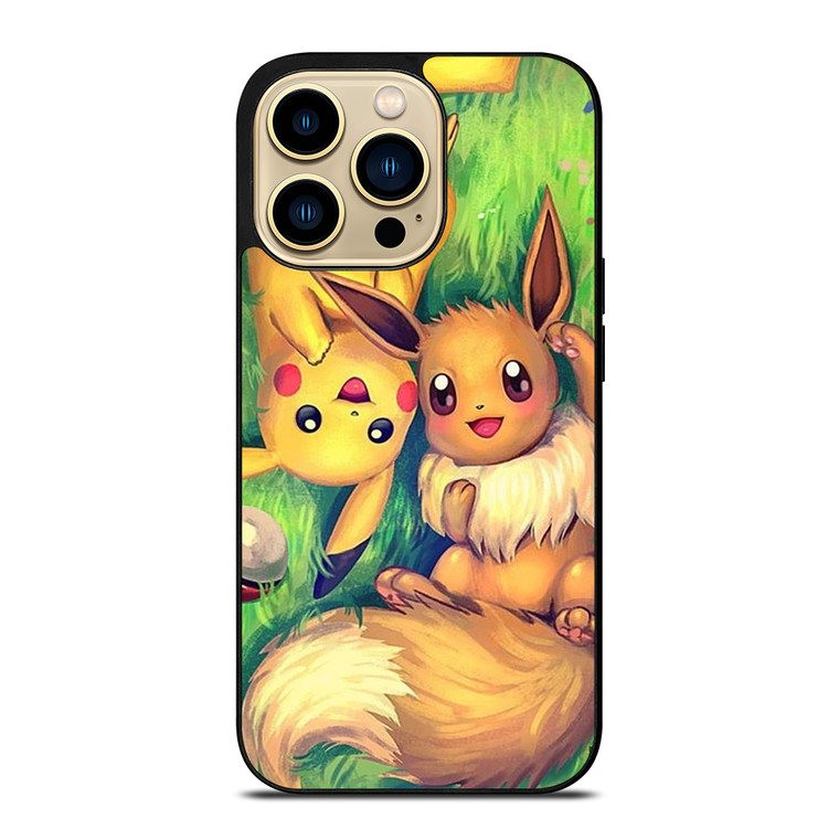 POKEMON EEVEE AND PIKACHU iPhone 14 Pro Max Case Cover