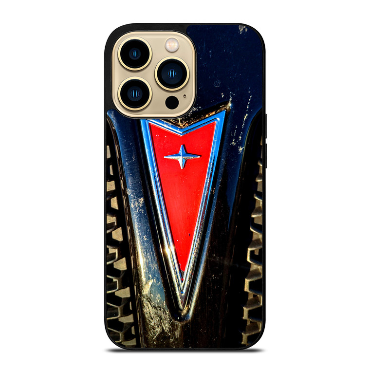 PONTIAC CAR METAL EMBLEM iPhone 14 Pro Max Case Cover