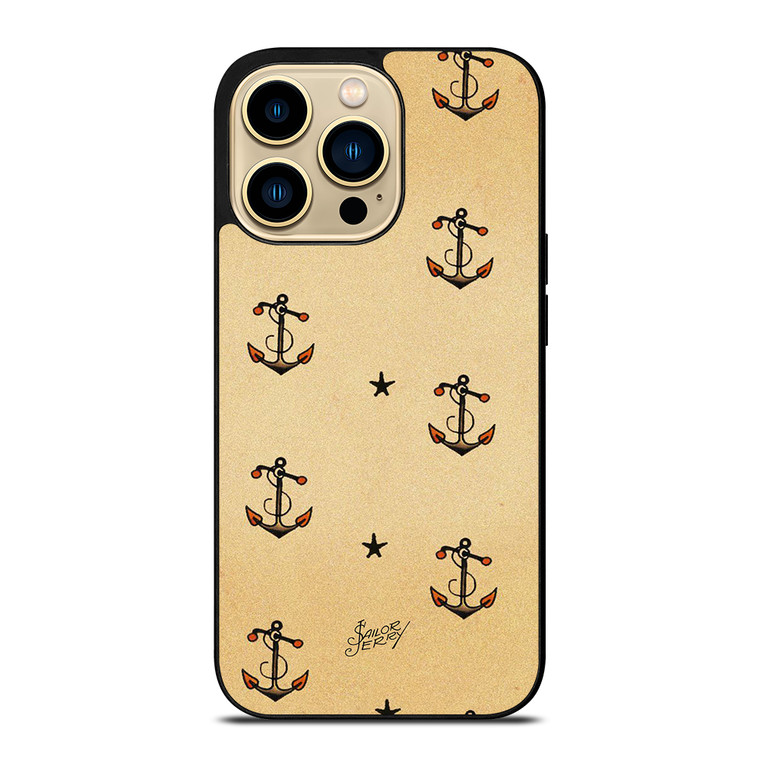 SAILOR JERRY ANCHOR PATTERN iPhone 14 Pro Max Case Cover