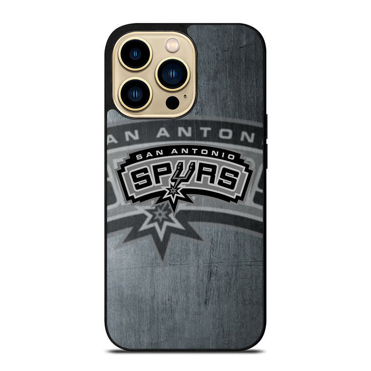 SAN ANTONIO SPURS METAL LOGO iPhone 14 Pro Max Case Cover