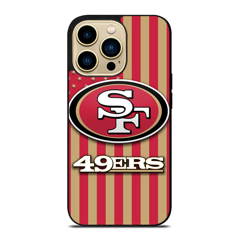 SAN FRANCISCO 49ERS AMERICAN FLAG iPhone 14 Pro Max Case Cover
