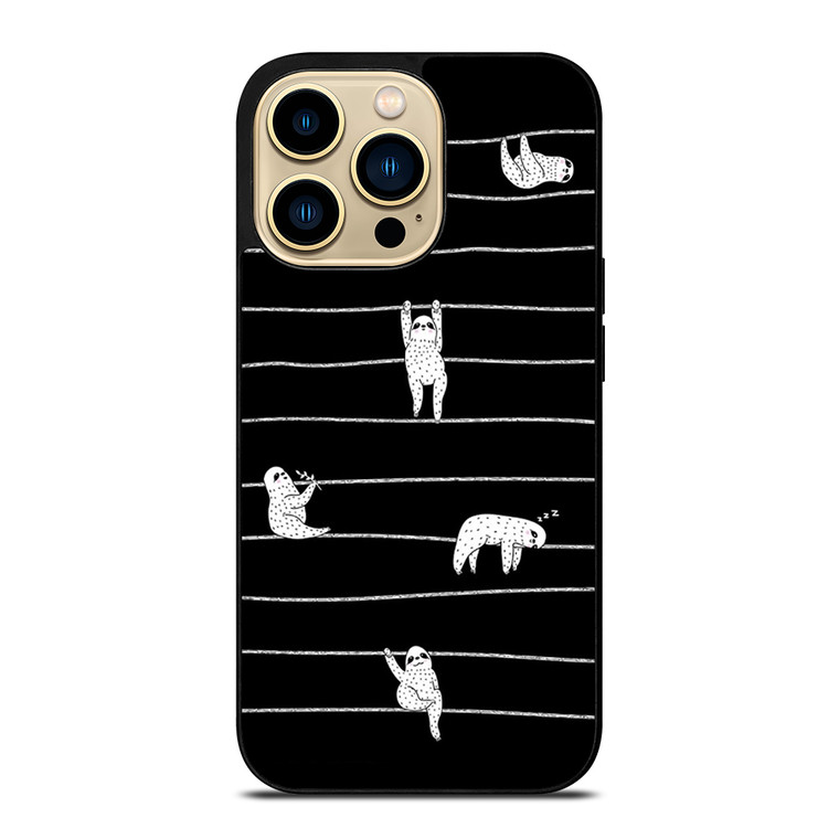 SLOTH KOALA STRIPE iPhone 14 Pro Max Case Cover