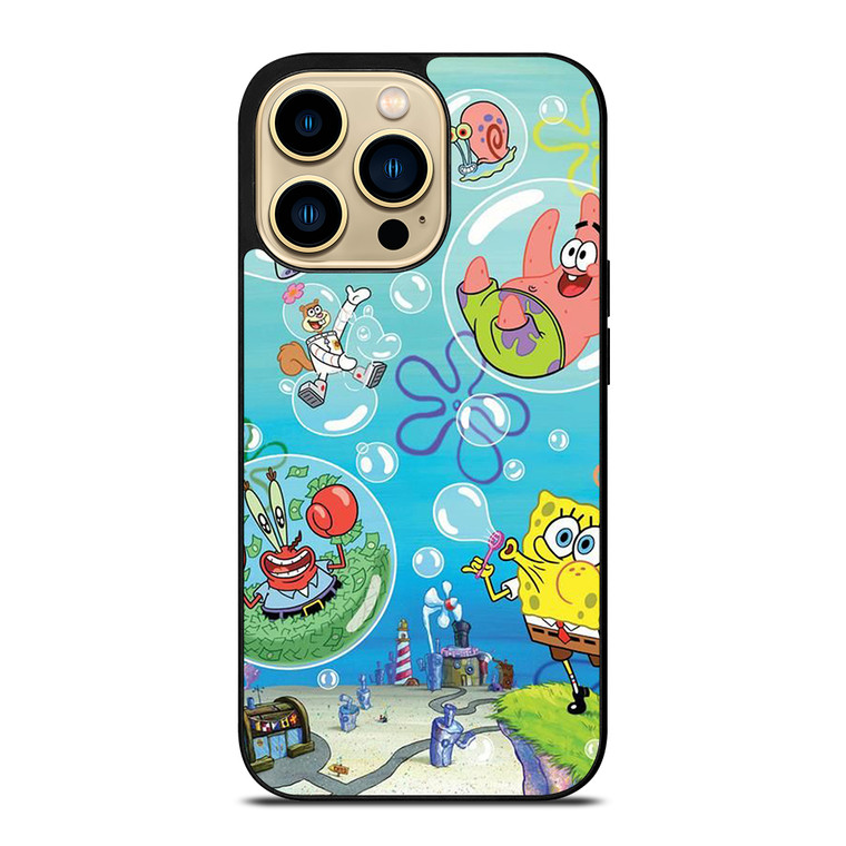 SPONGEBOB AND FRIENDS BUBBLES iPhone 14 Pro Max Case Cover
