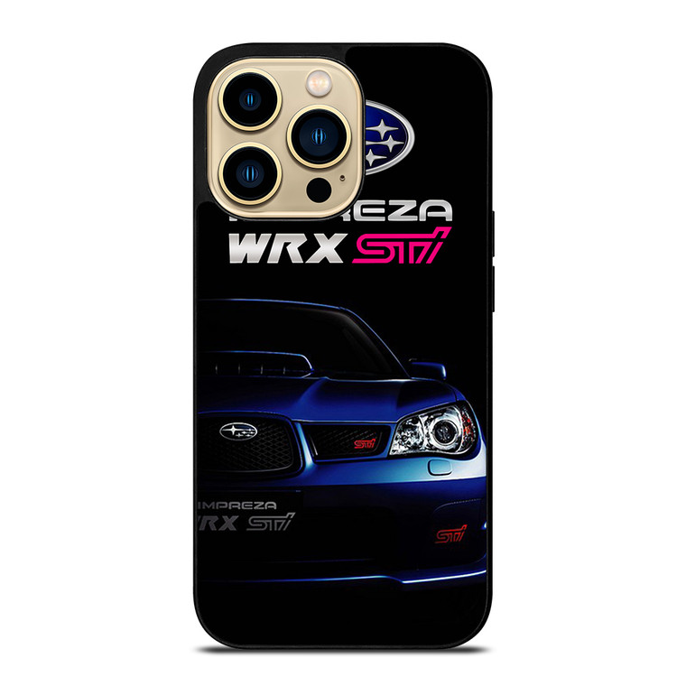 SUBARU IMPREZA WRX STI BLUE CAR iPhone 14 Pro Max Case Cover